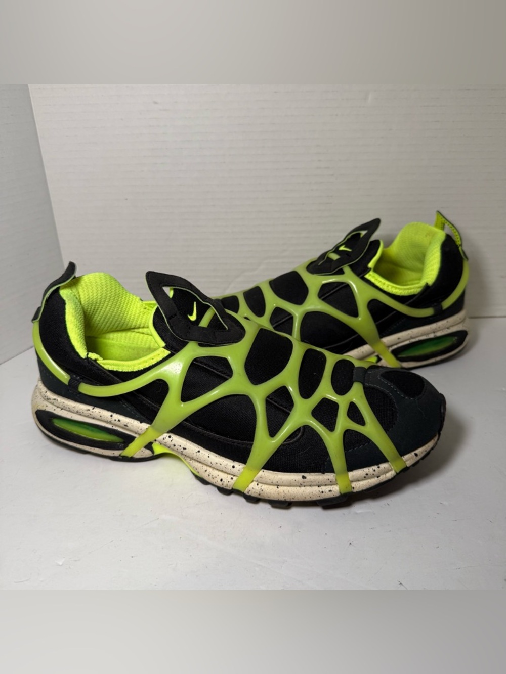 Nike Air Kukini Black Neon Green Volt Mens Size 9 Casual Hybrid DZ4851-001